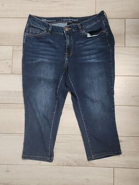 Lane Bryant Dark Indigo Stretch Capri Jeans